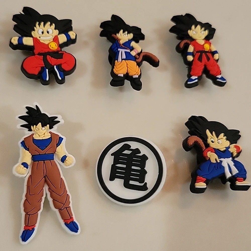 6pcs Dragon Ball Z Characters Croc Shoe Charms - Picture 3 of 3